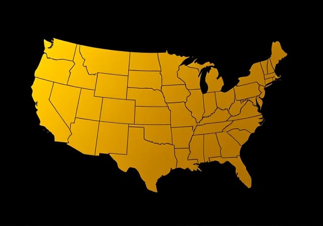 United States nationwide service coverage map
